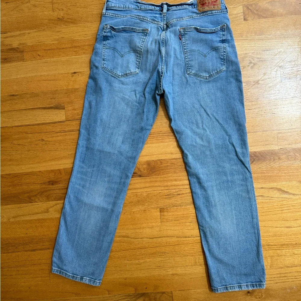 Levi Strauss & Co 514 Men’s 36x30‎ Light Wash Denim Blue Jeans, GUC